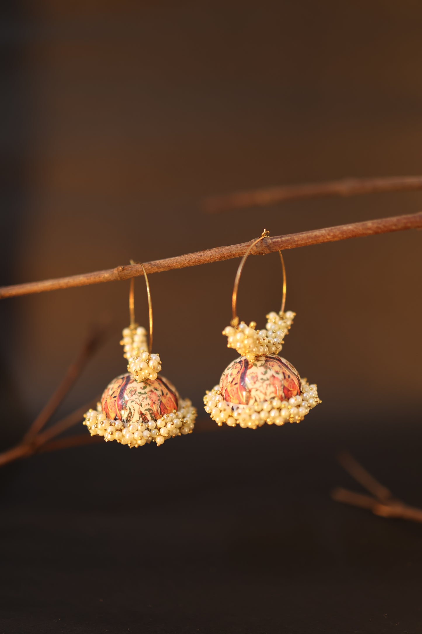 AI109 - Jhumka Bali Ring Hoop Earring