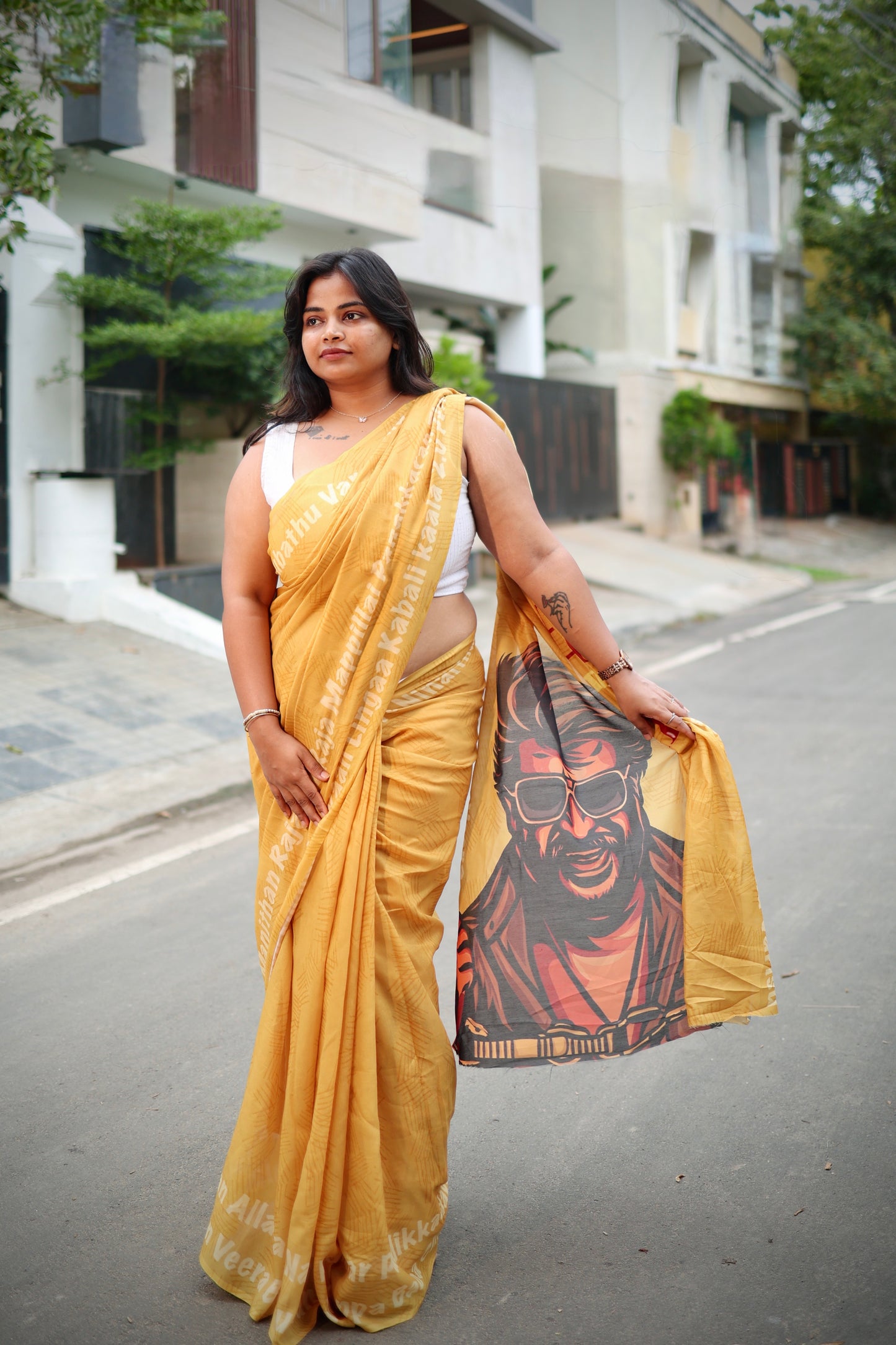 Superstar Rajini - Tribute Saree