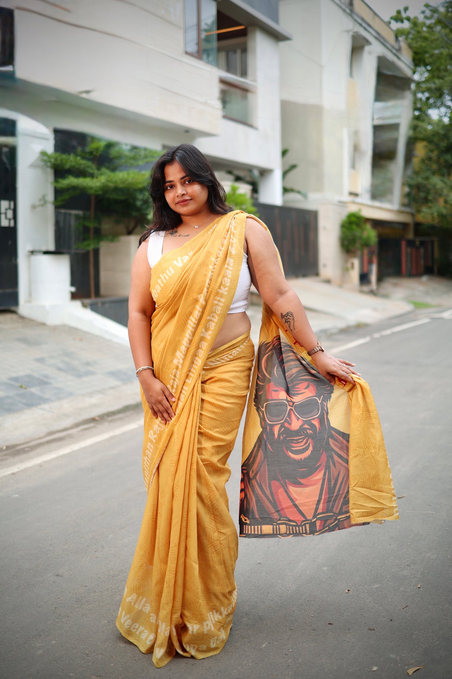 Superstar Rajini - Tribute Saree