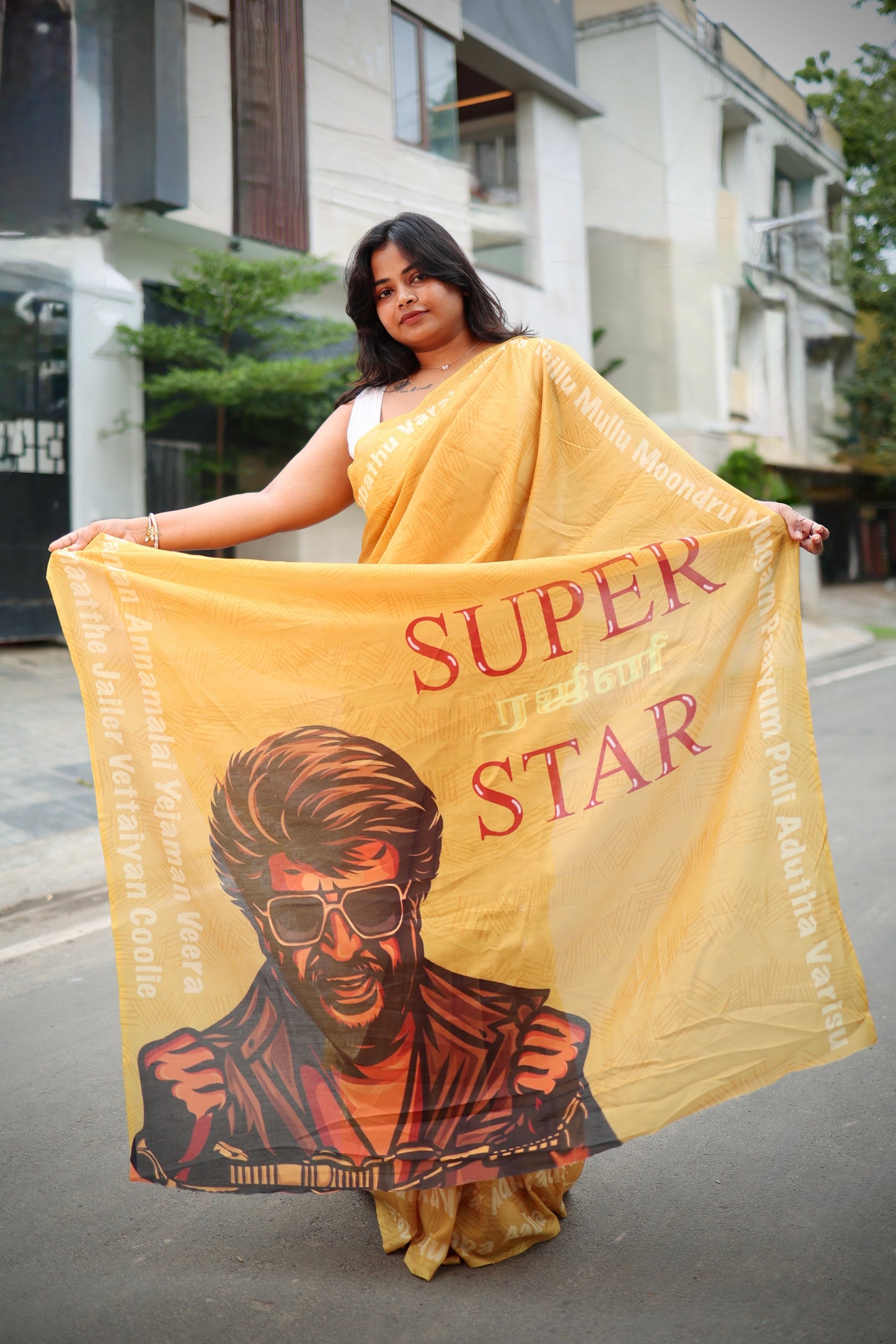 Superstar Rajini - Tribute Saree