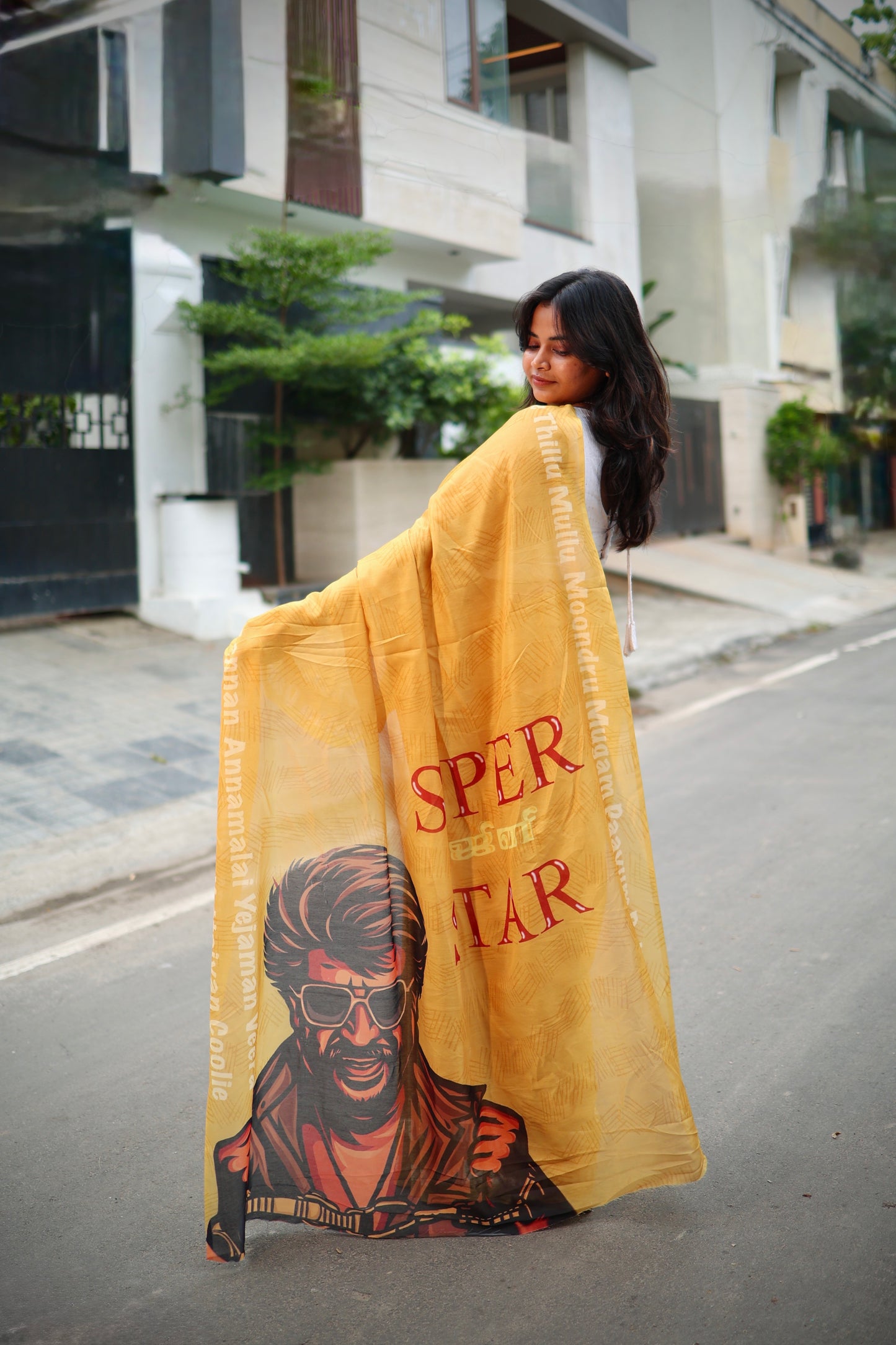 Superstar Rajini - Tribute Saree