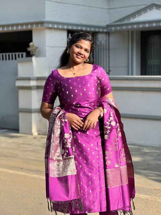 Madhangi- Banarasi Suit Set