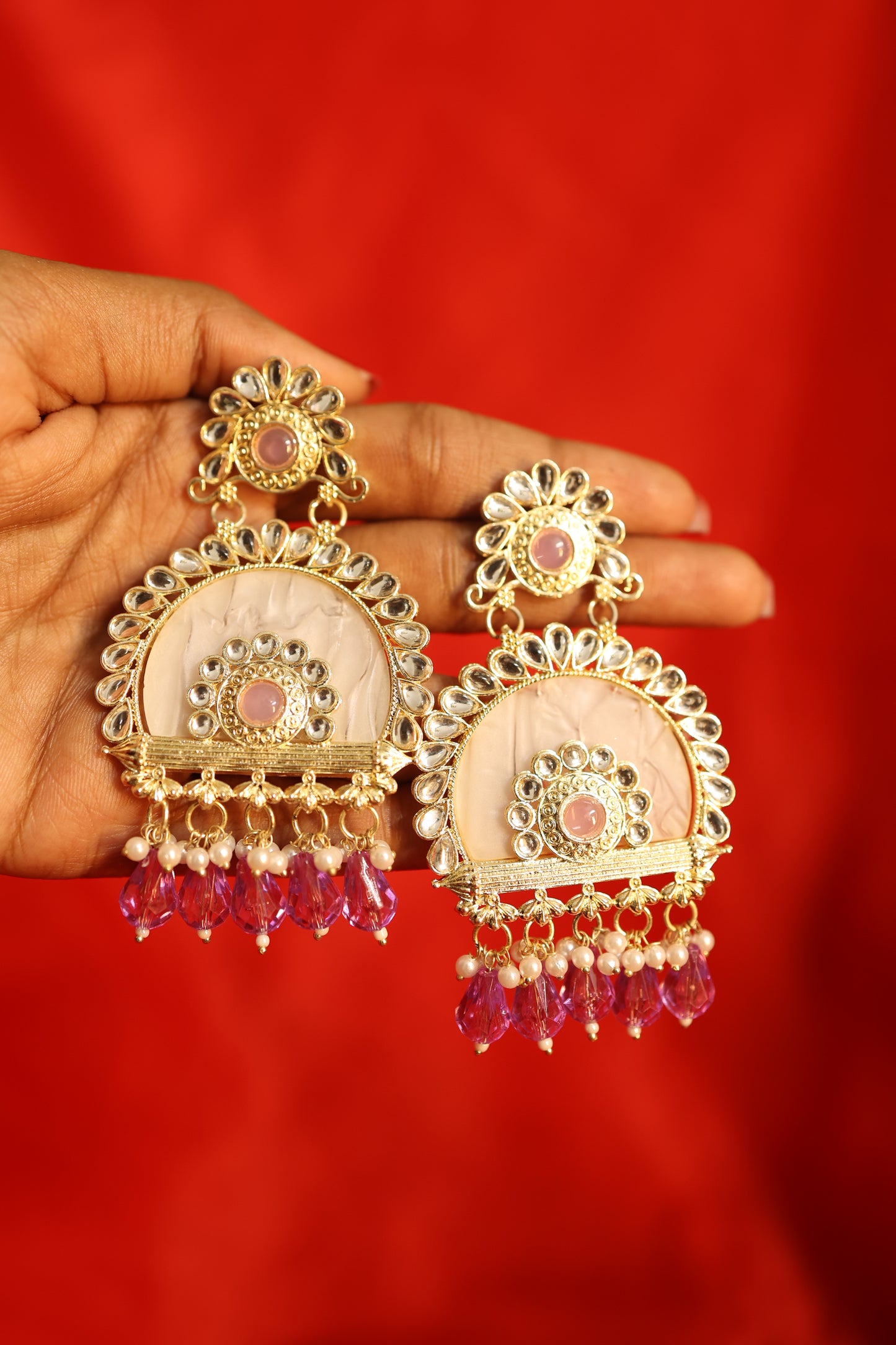 AI271 - Molted Marble Earrings