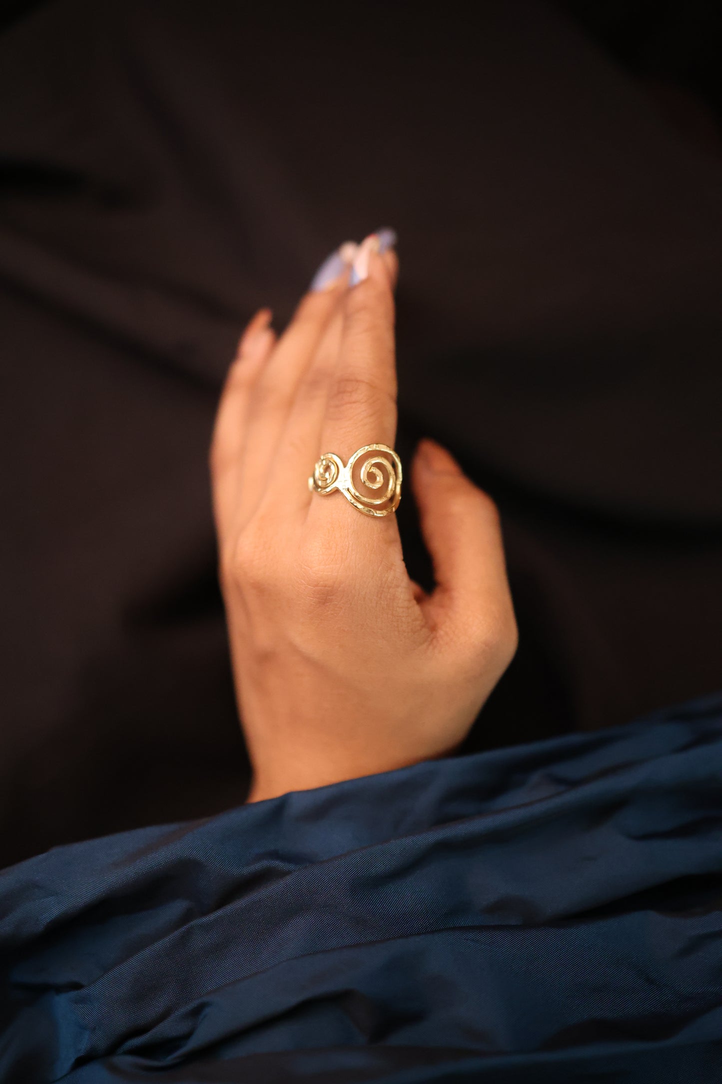AI155 - Fashion Adjustable Gold Ring