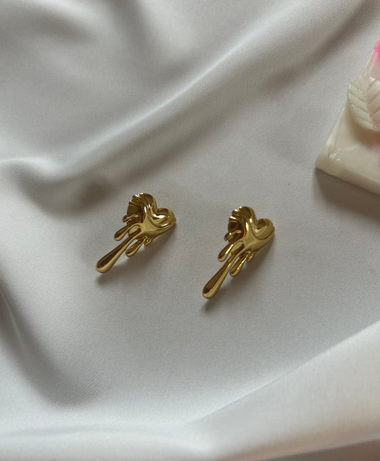 AI178 - Molten Heart Anti Tarnish  Earring