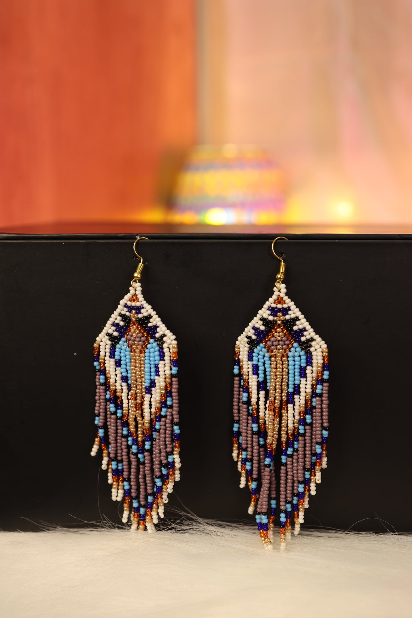 AI028- Handmade Beaded Dream Catcher Earring