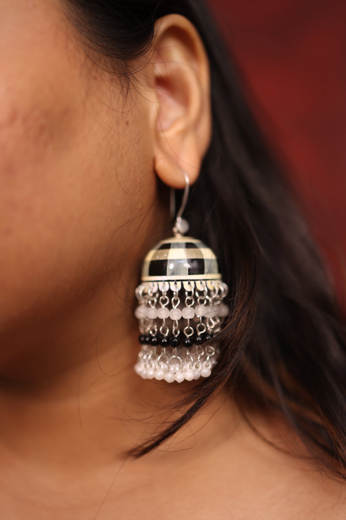AI258 - Hand Painted Modern Earring