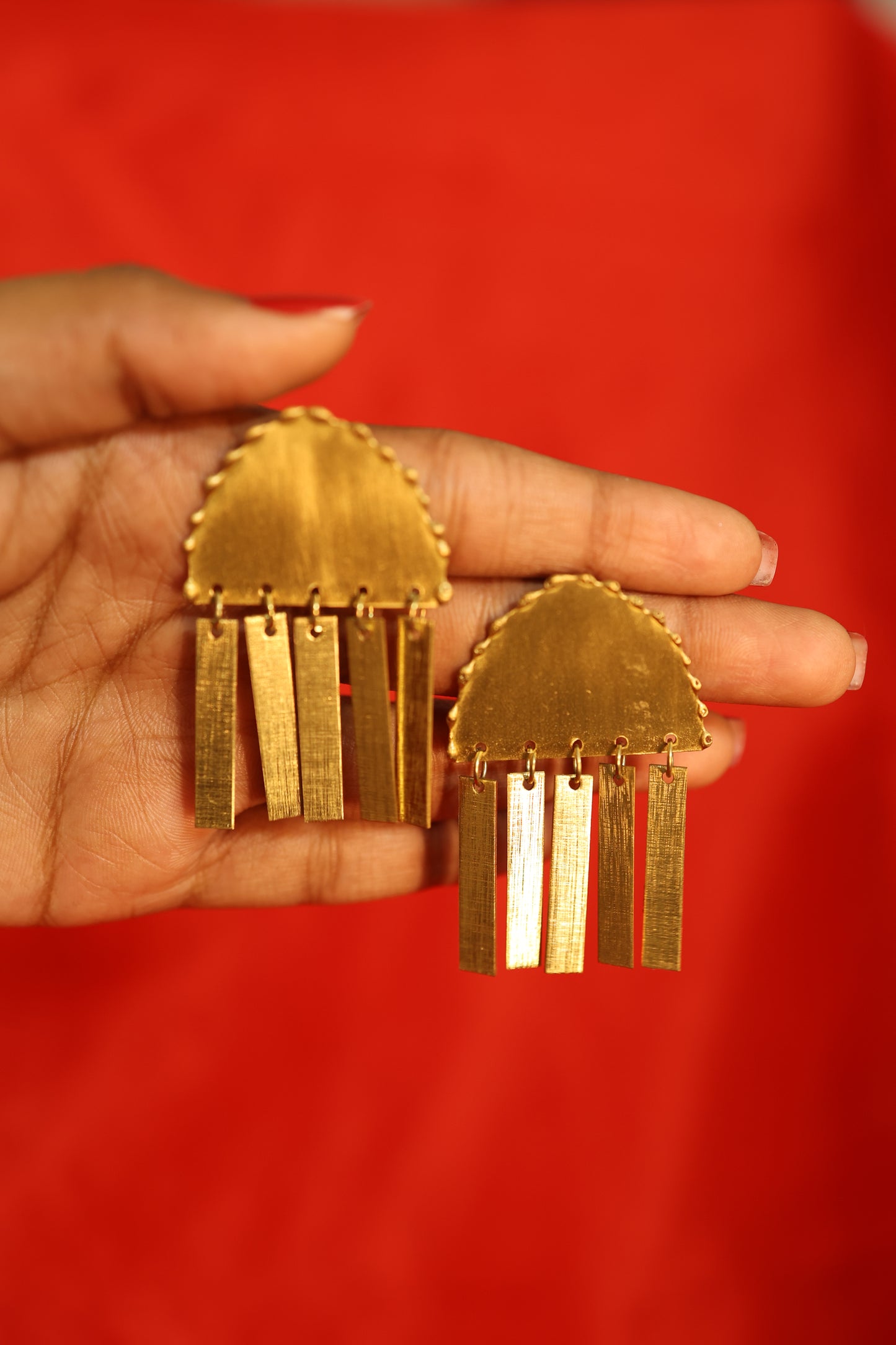 AI270 - Gold Statement Earrings
