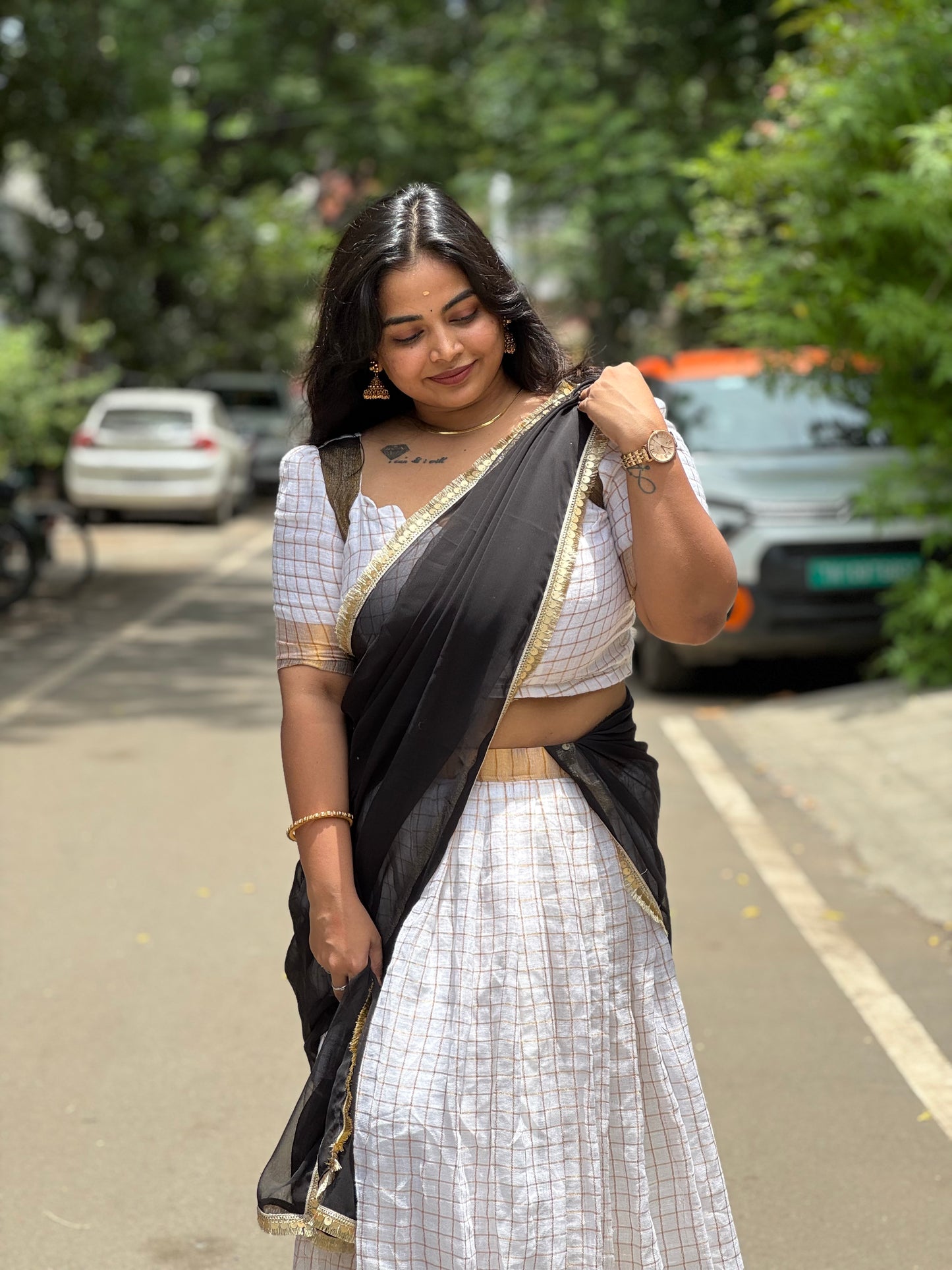 Maalvi - Mul Half Saree
