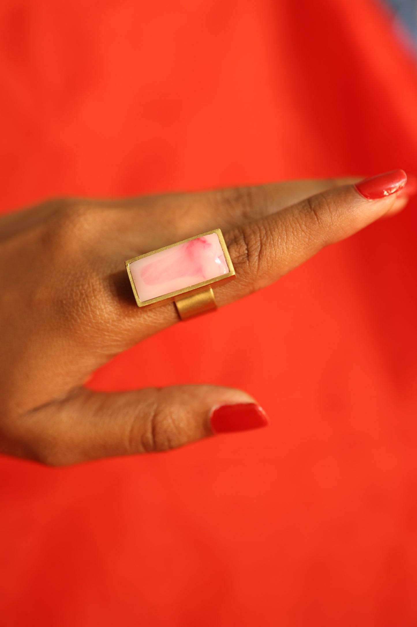 AI270 - Square Marble Ring