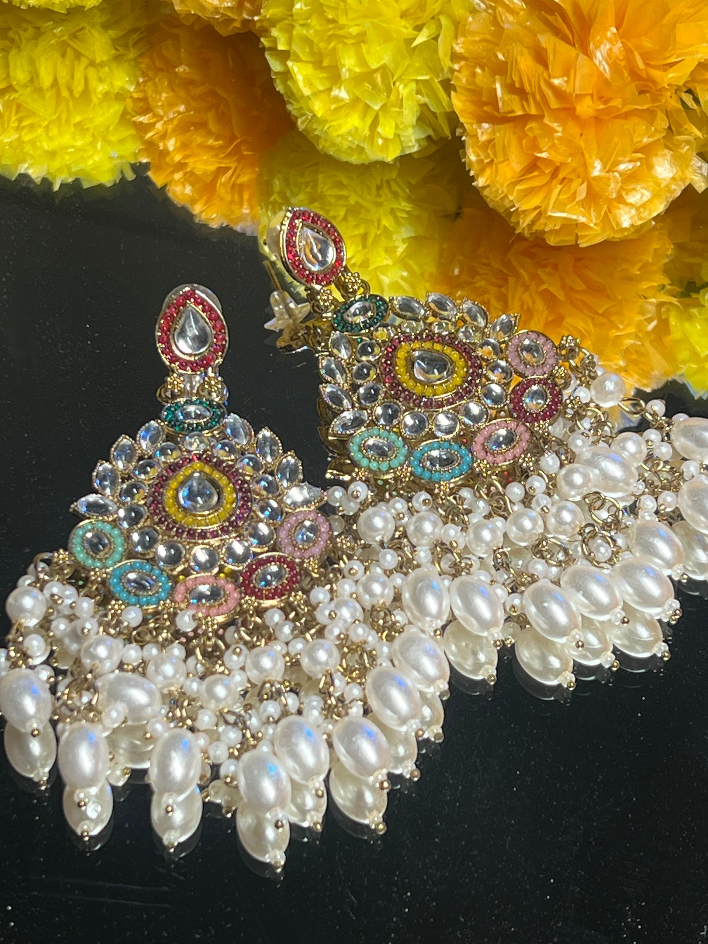 AI253 - Rajwada Kundan Earring