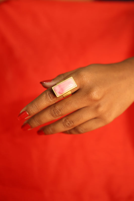 AI270 - Square Marble Ring