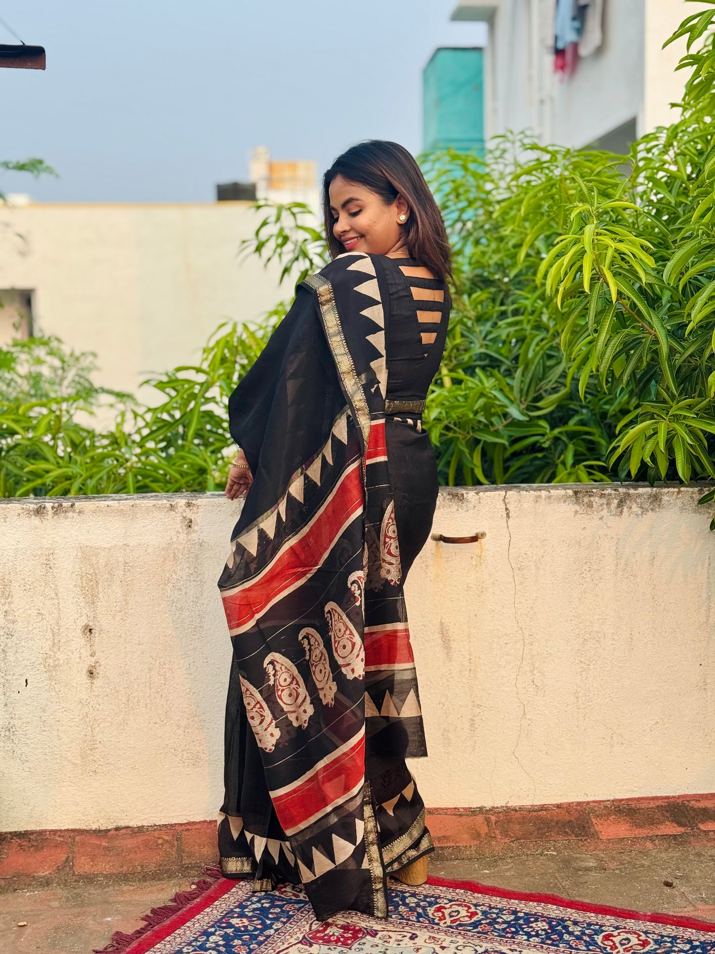 Kalindi - Maheshwari Silk saree