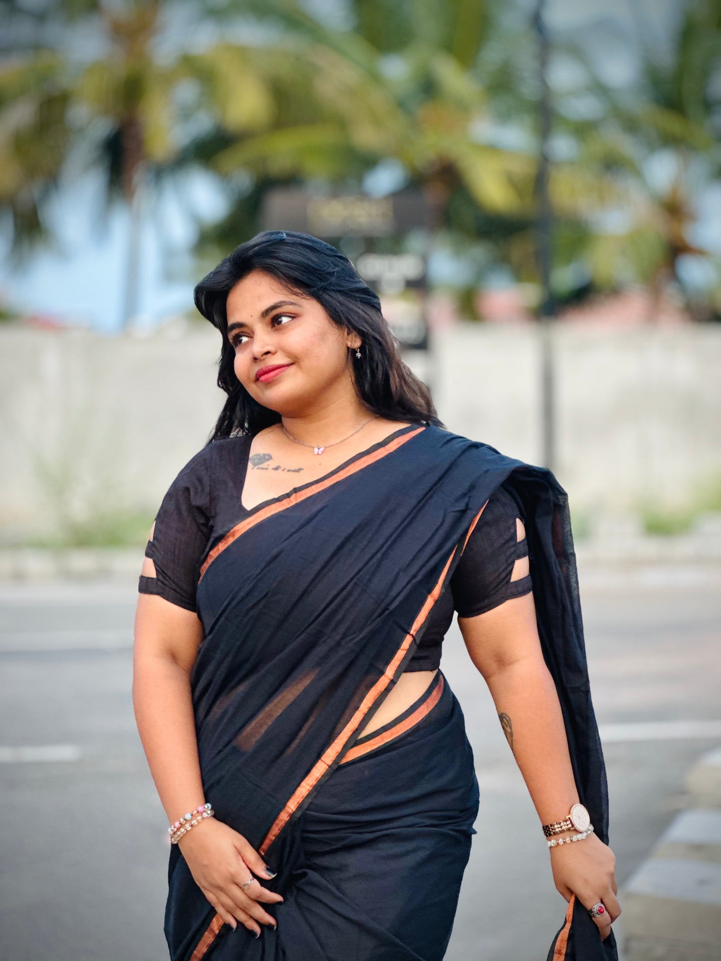 Keshi saree - Mul Saree