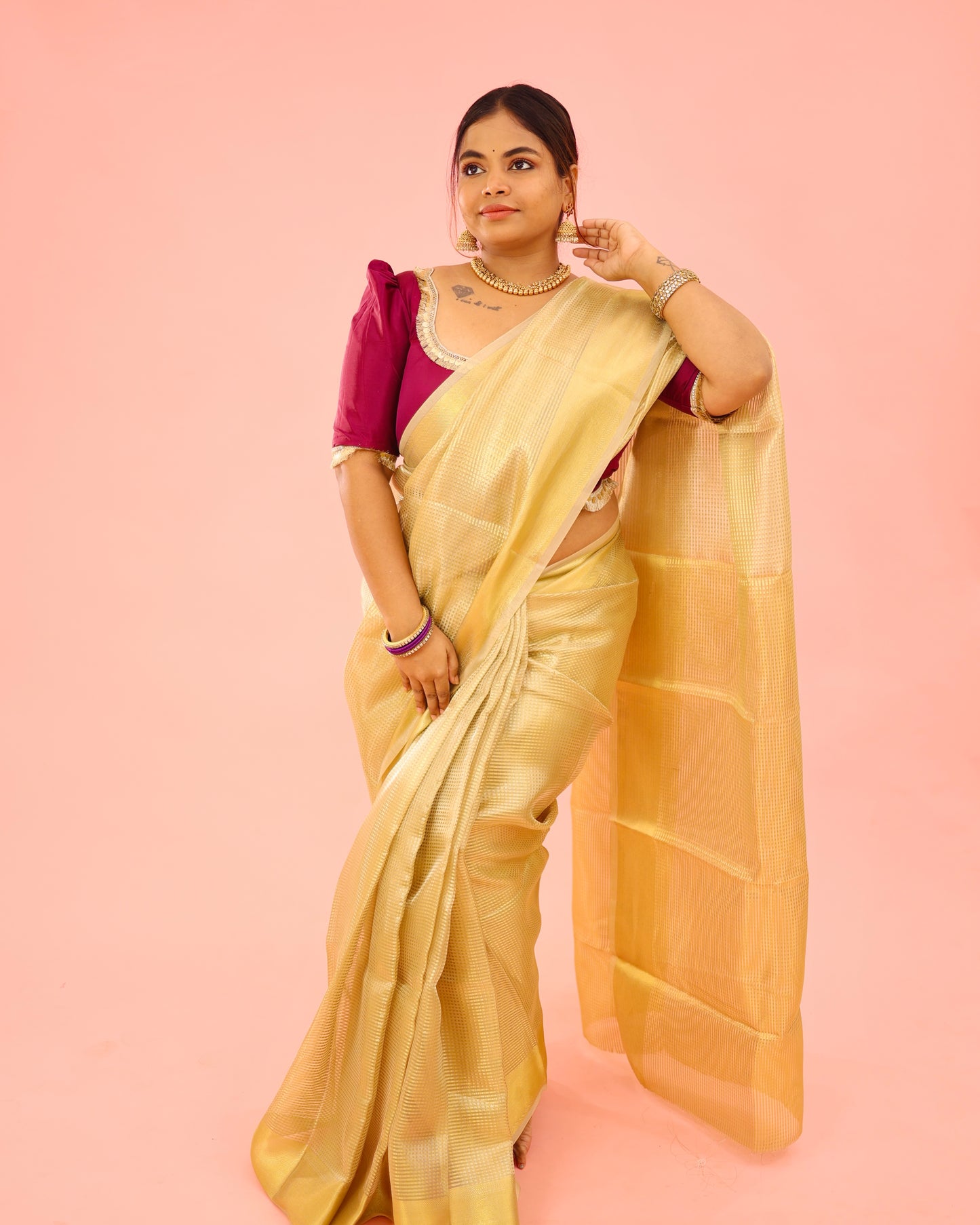 Nayanthara - Banarasi Tissue Saree