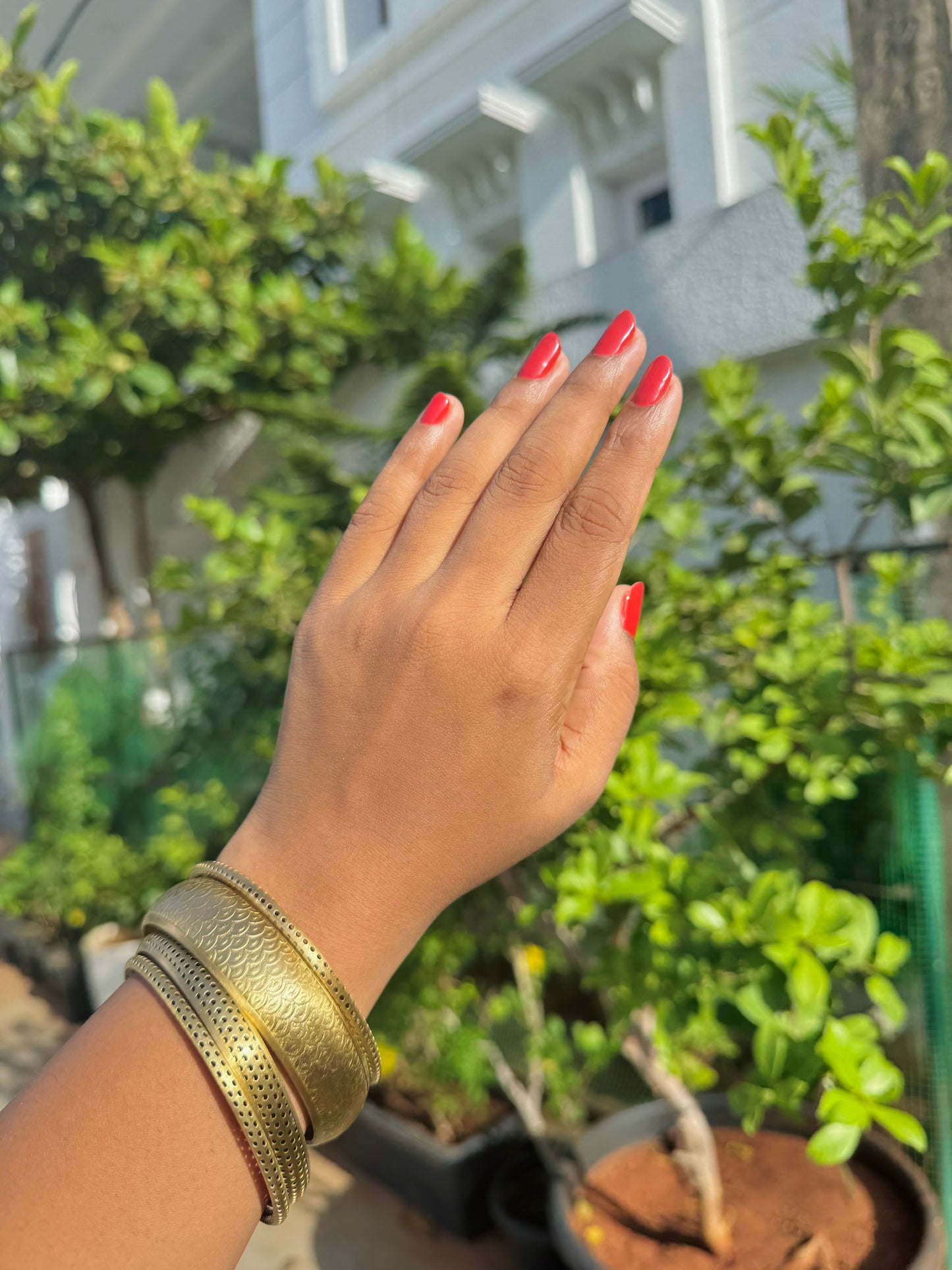 AI084 - Textured Brass Bangles