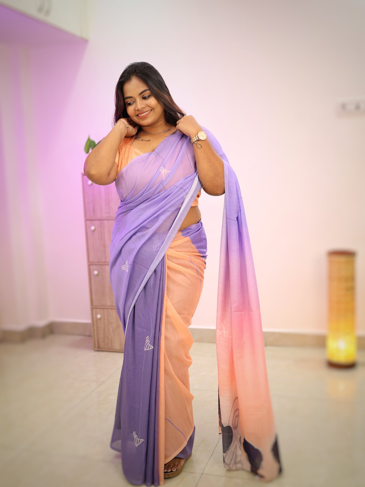 Life Goes On - BTS Saree
