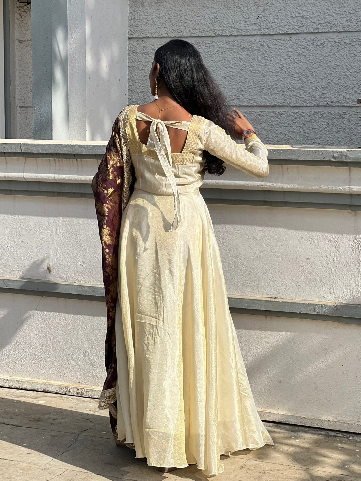 Aarvi - Tissue Silk Anarkali