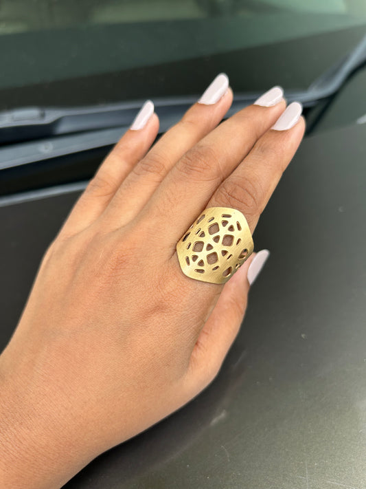 AI055 - Geometric Fashion Ring
