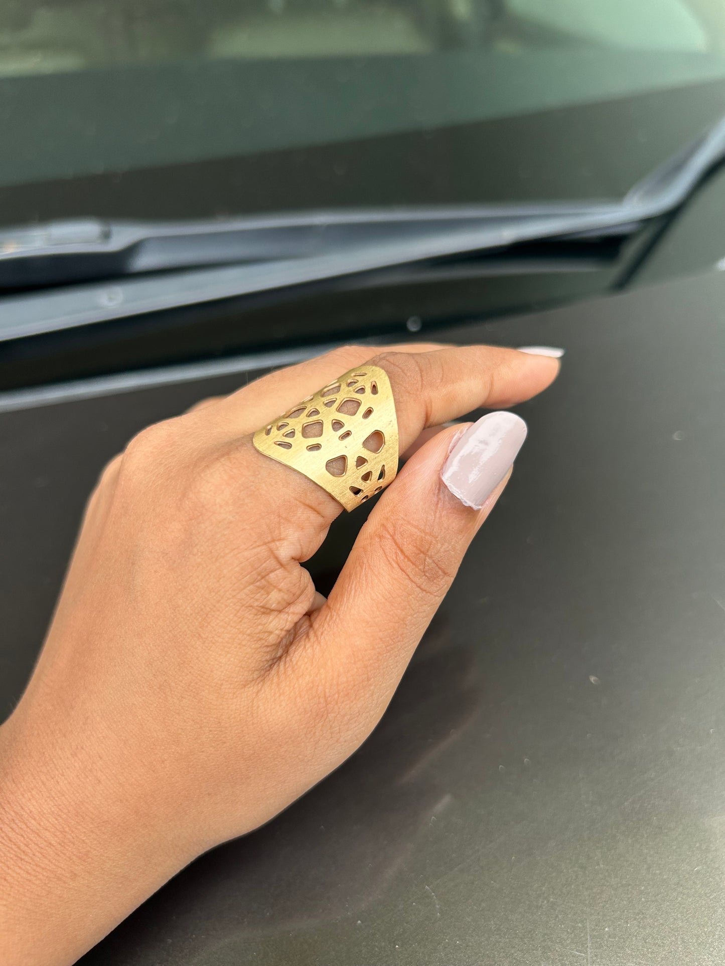 AI055 - Geometric Fashion Ring