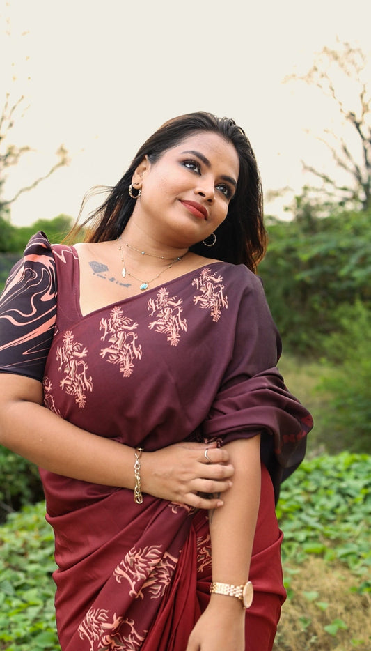 RCB Saree - (Wabi Sabi)