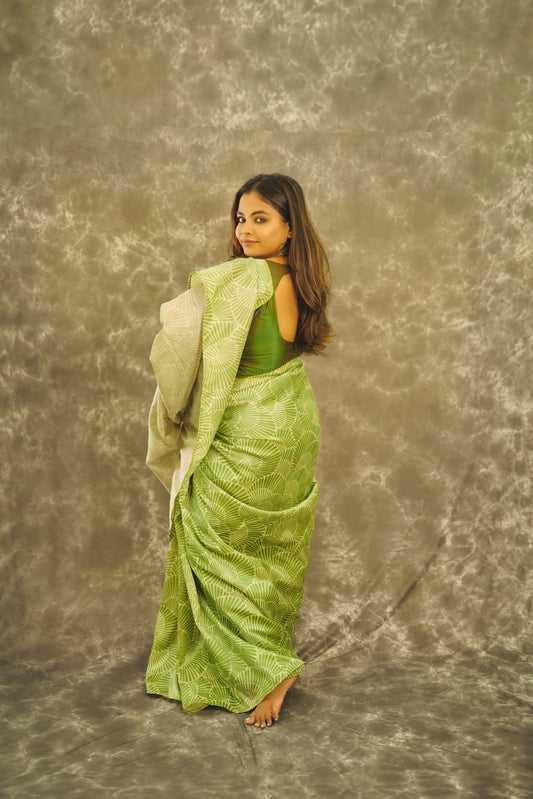 Sharini - Mango silk saree