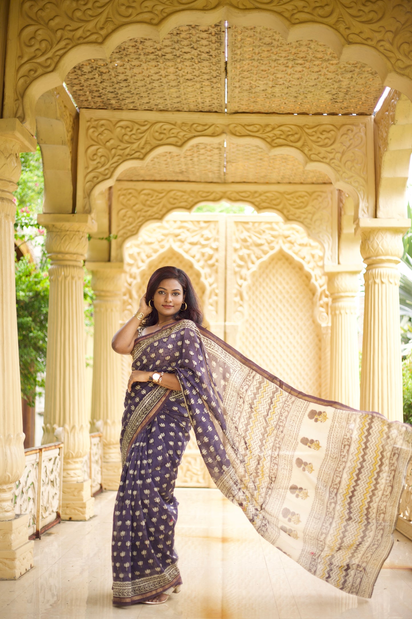 Ishita Chanderi Silk Saree