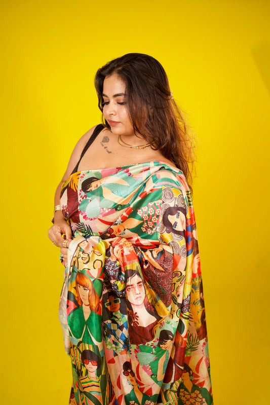 Priha - Mango silk Saree