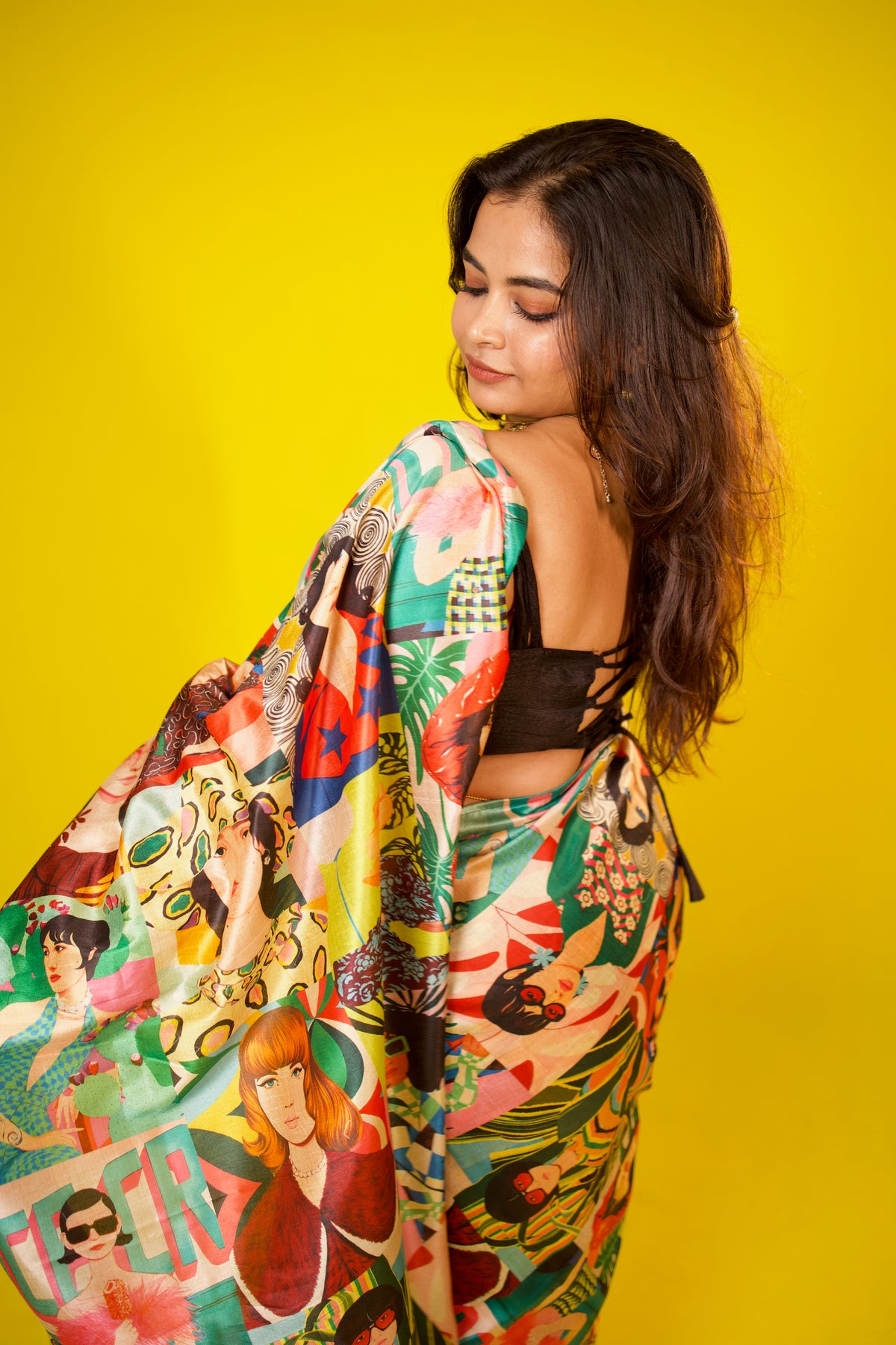 Priha - Mango silk Saree