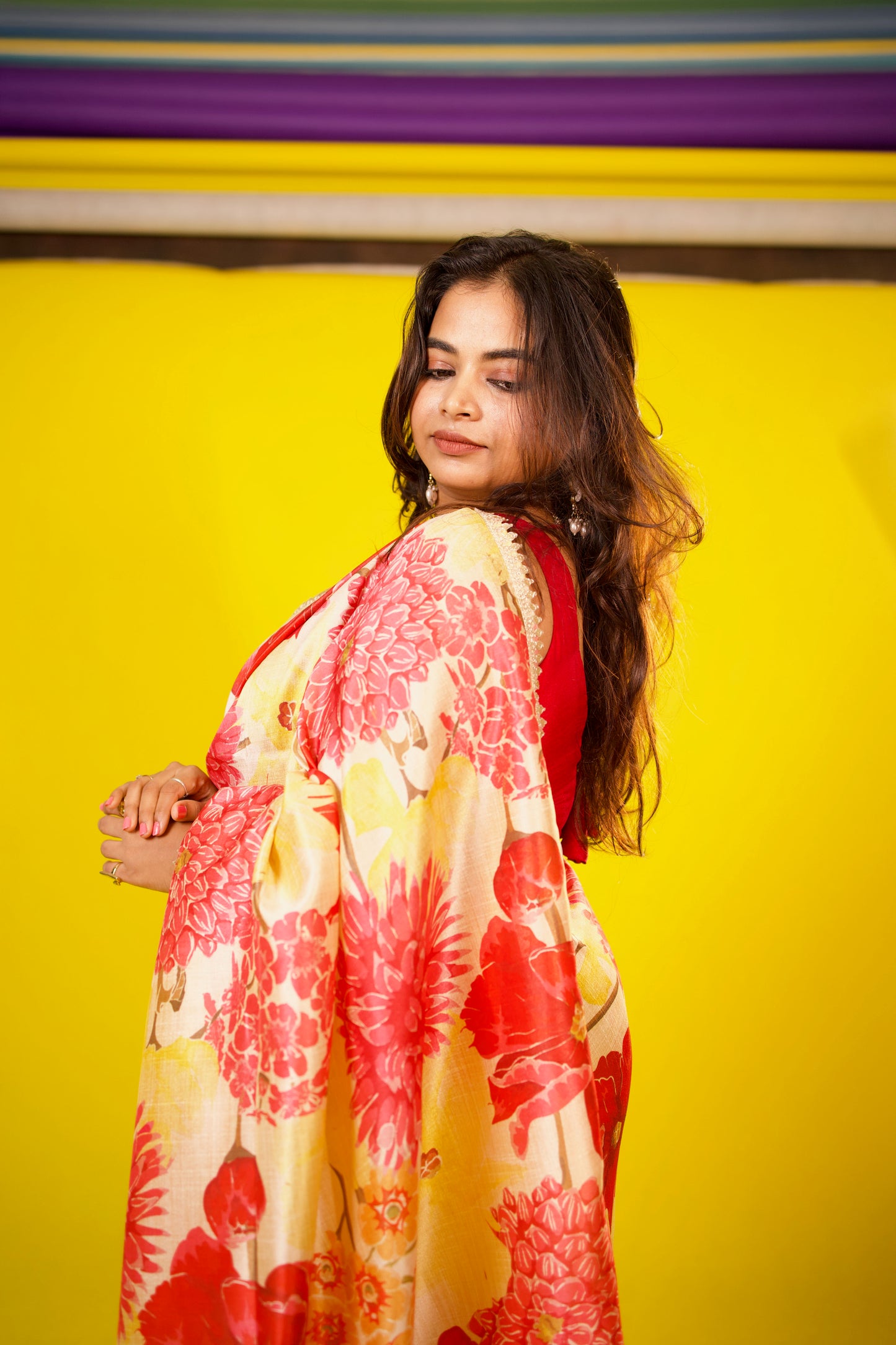 Swetha - Mango silk Saree