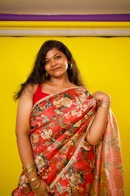 Saachi - Mango Silk Saree