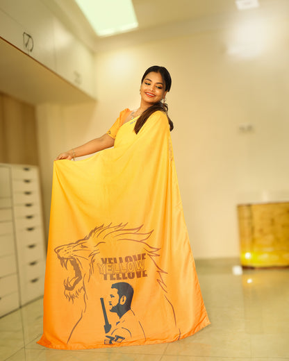 The CSK Saree - IPL Collection