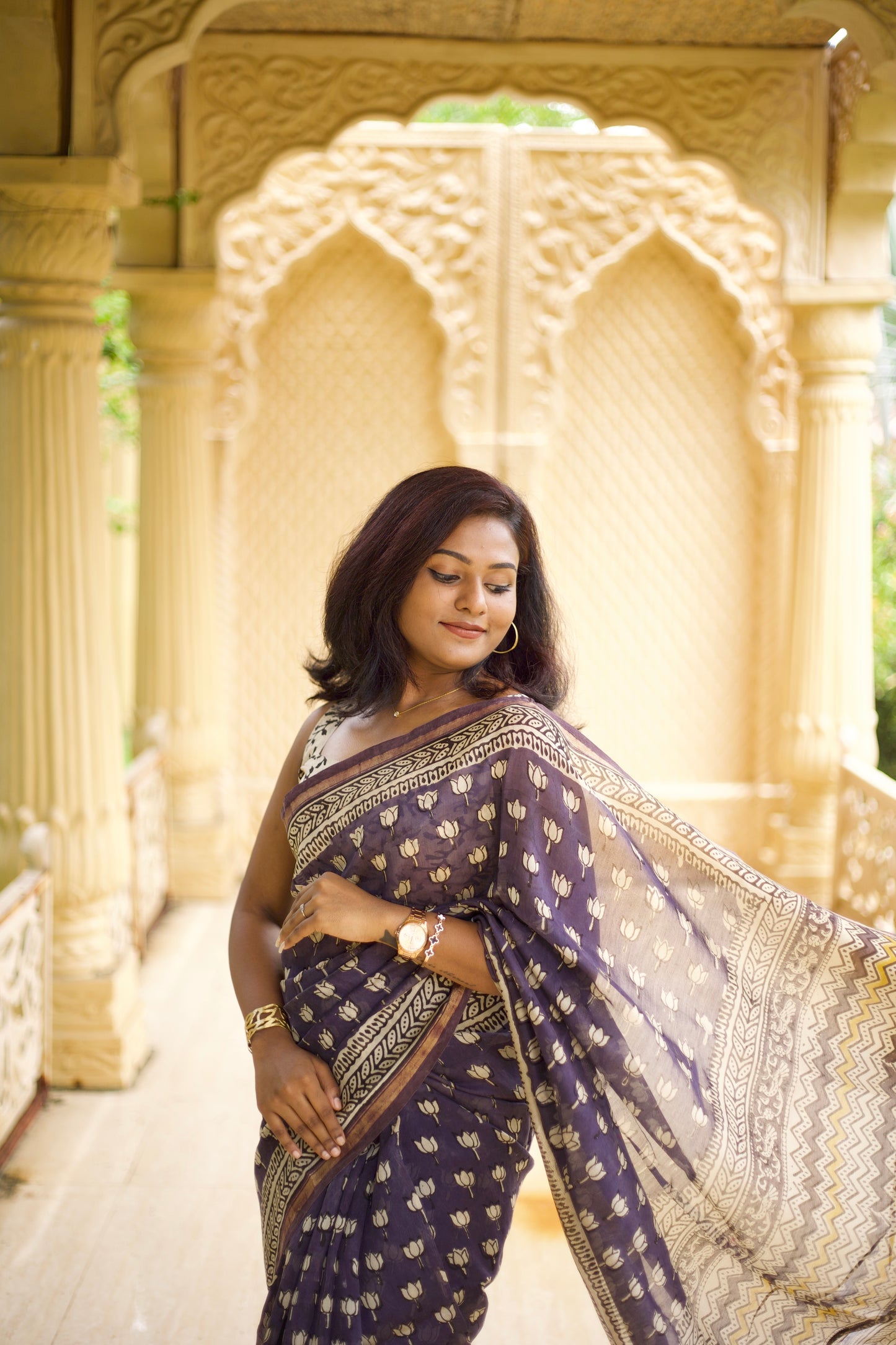 Ishita Chanderi Silk Saree