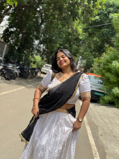 Maalvi - Mul Half Saree