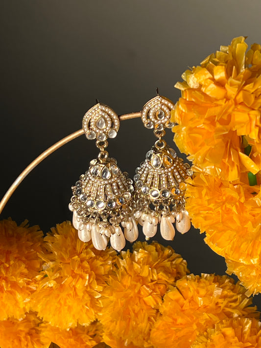 AI257 - Champa Chandbali Earring