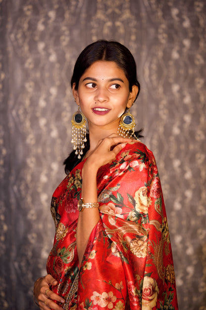 Saachi - Mango Silk Saree