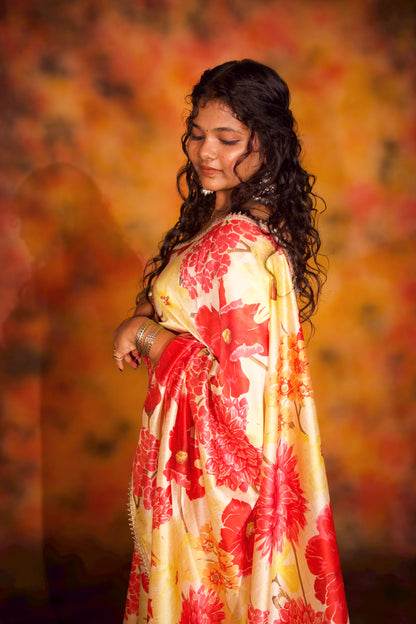 Swetha - Mango silk Saree