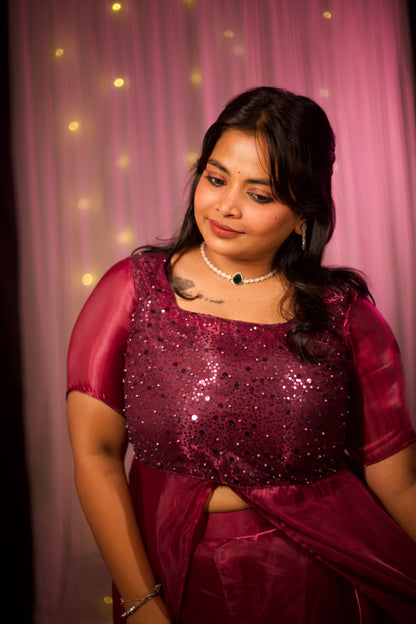 Lavira - Overlay Top And Skirt