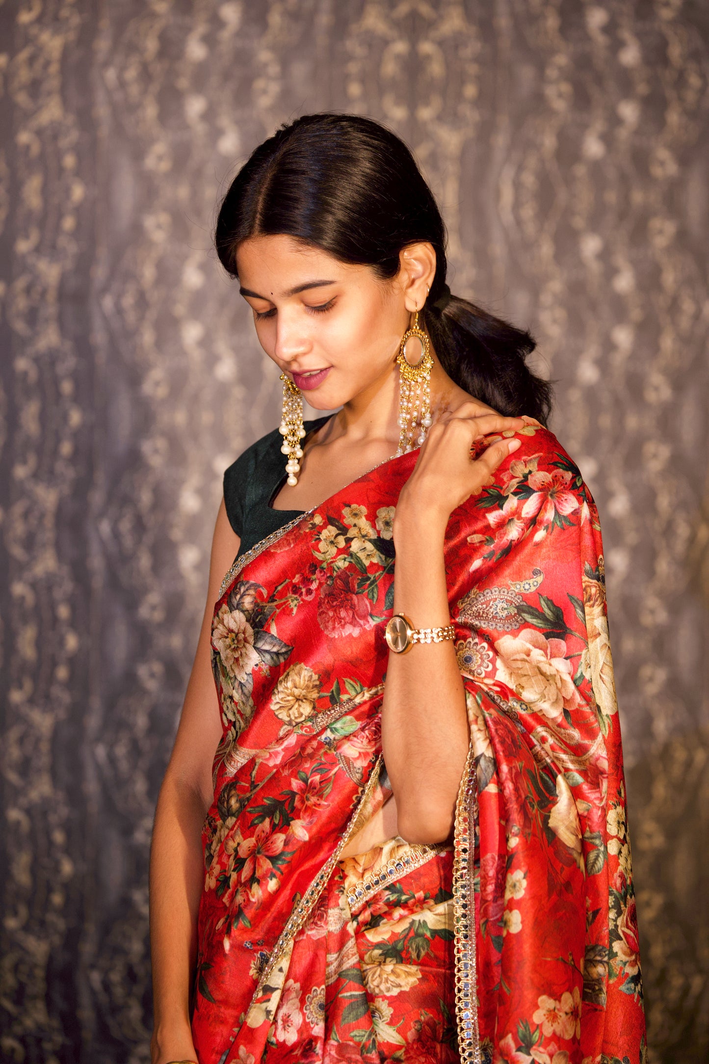 Saachi - Mango Silk Saree