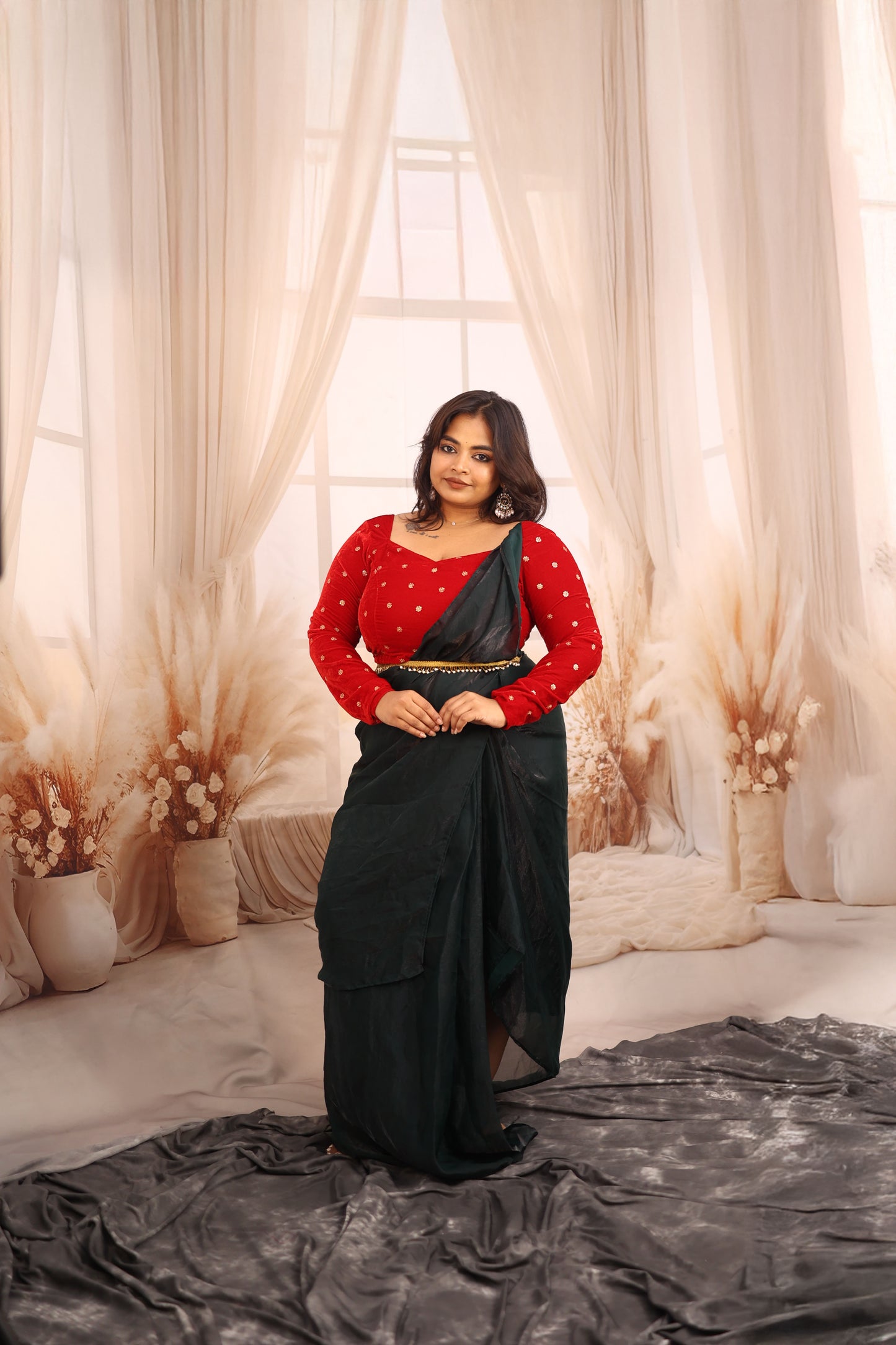 Kaira - Space Silk Half Saree