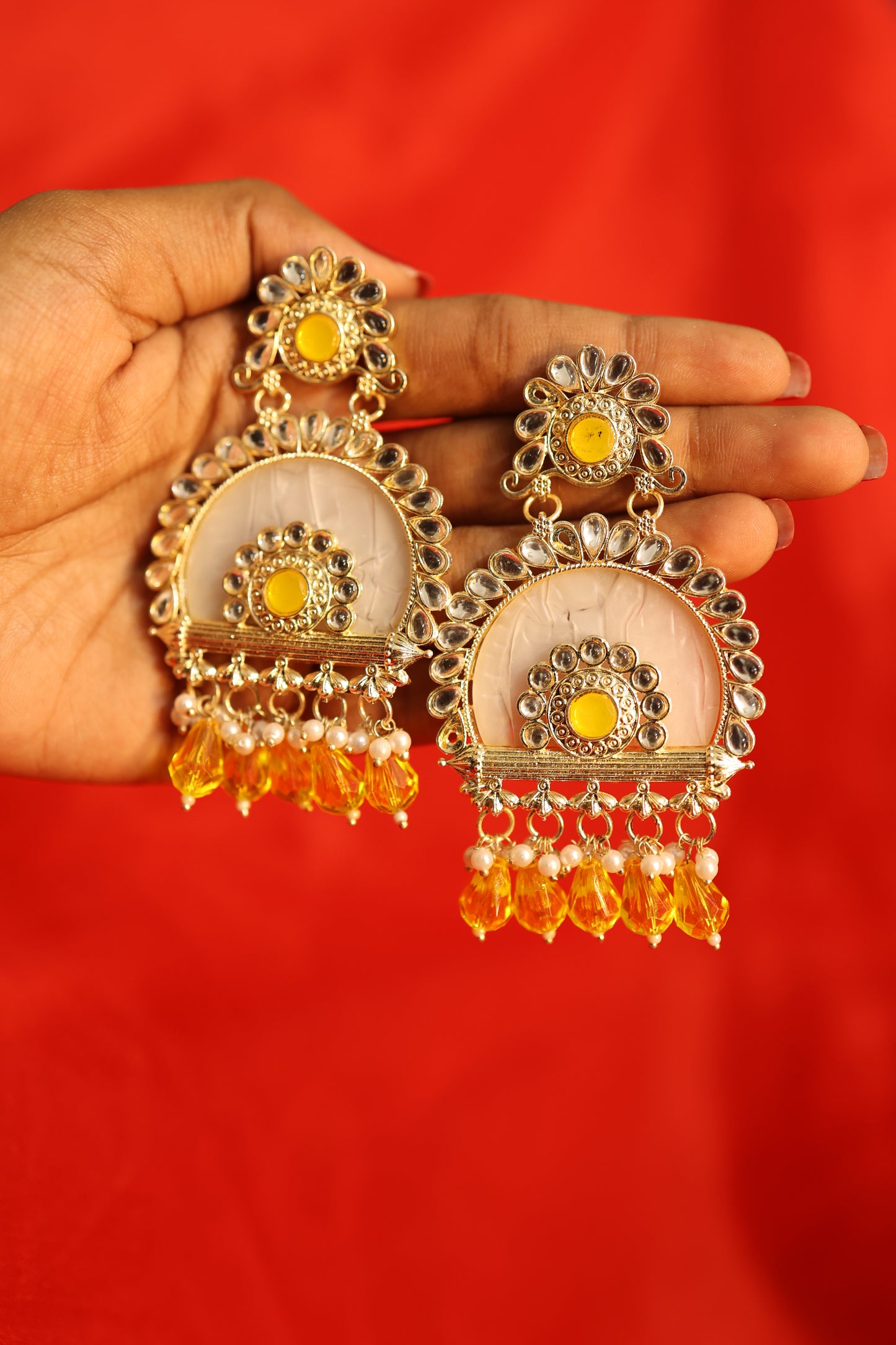 AI272 - Molted Marble Earrings