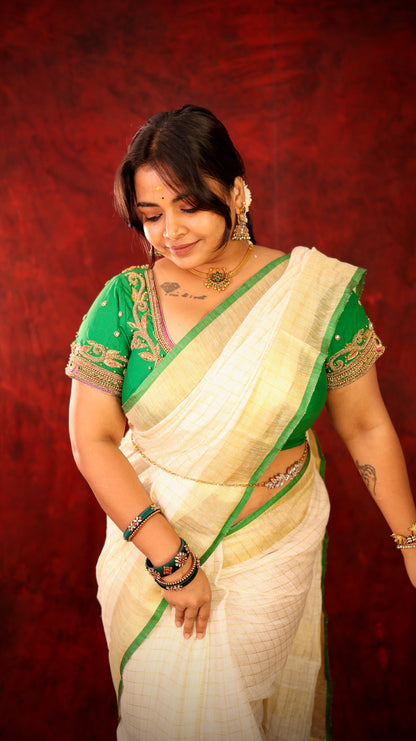 Mridula - Onam Linen Saree