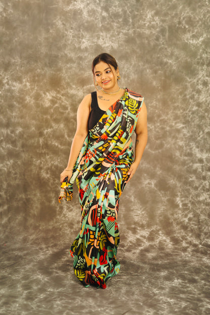 Ameya Mango Silk Saree