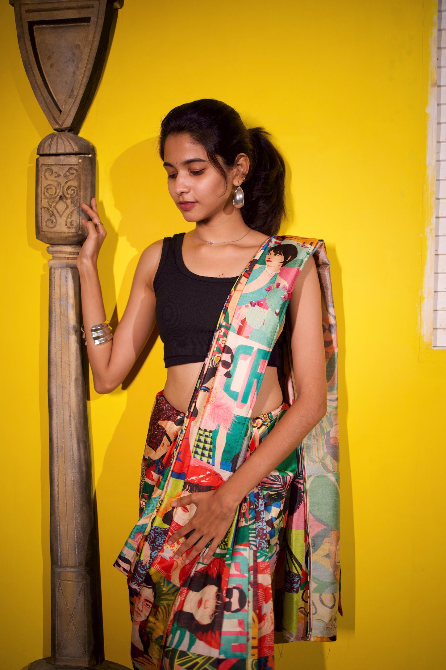 Priha - Mango silk Saree