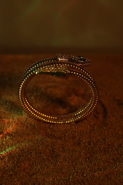 AI184 - Emerald Serpent Snake Bracelet