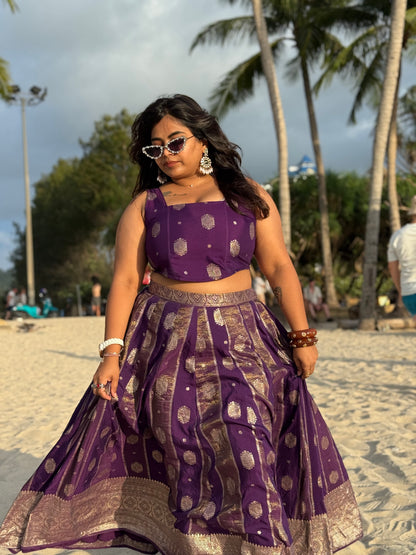 Samaira Corset Top and Panelled Skirt