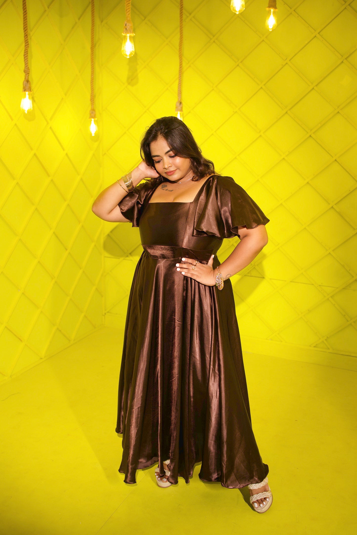 Selina - Premium Satin Maxi