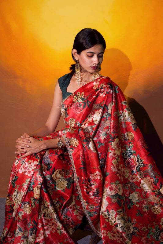 Saachi - Mango Silk Saree
