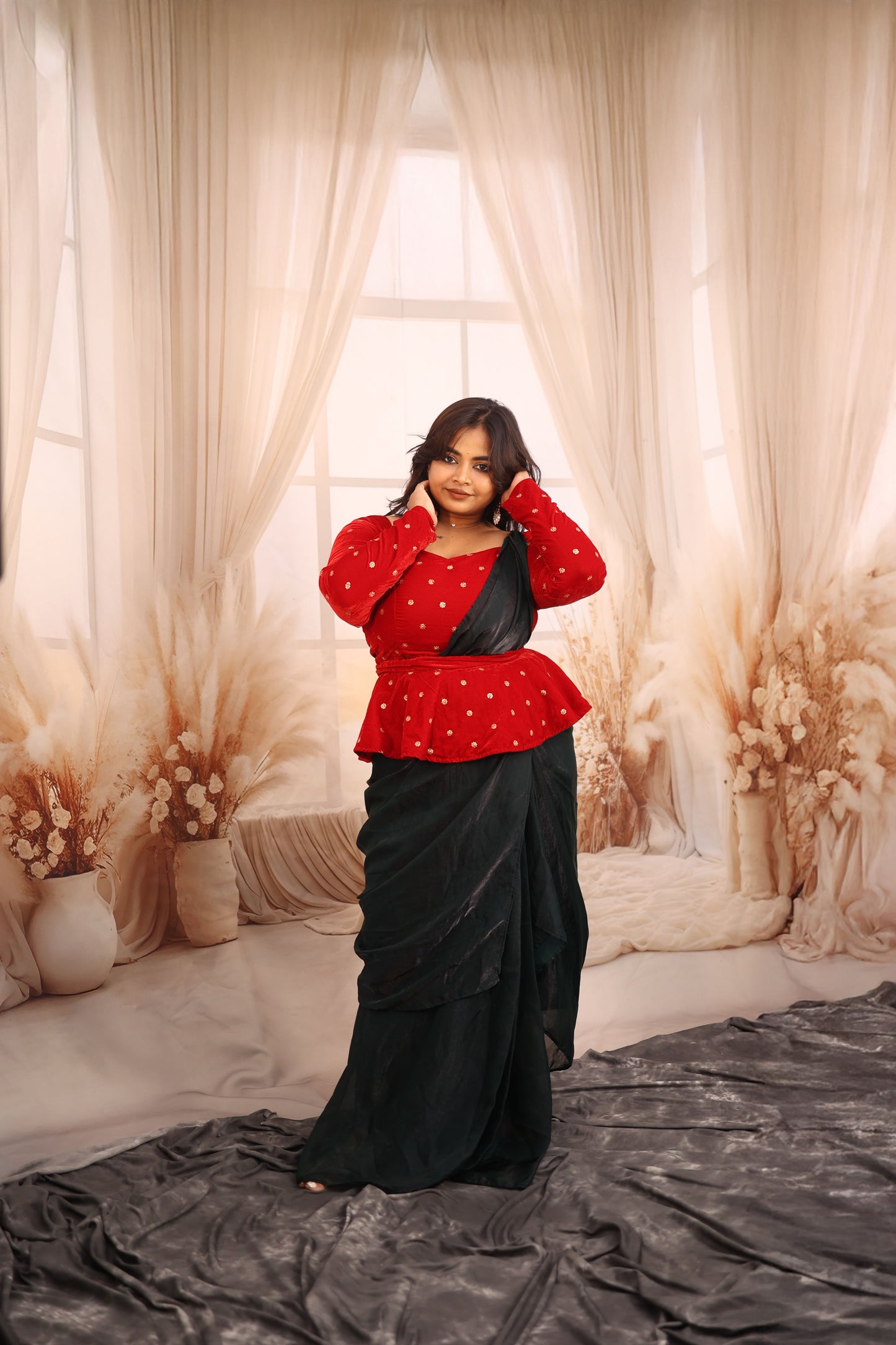 Kaira - Space Silk Half Saree