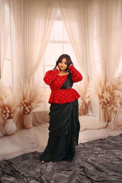Kaira - Space Silk Half Saree